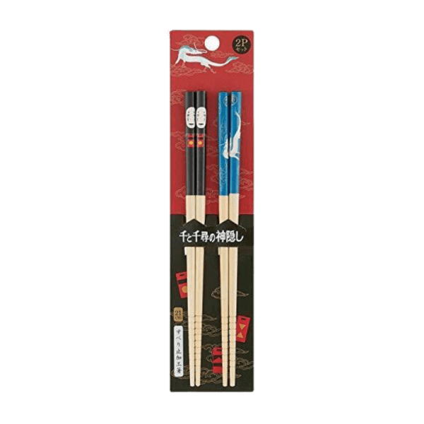 Spirited Away No Face and Haku Bamboo Chopsticks 2 Pack (21 cm)