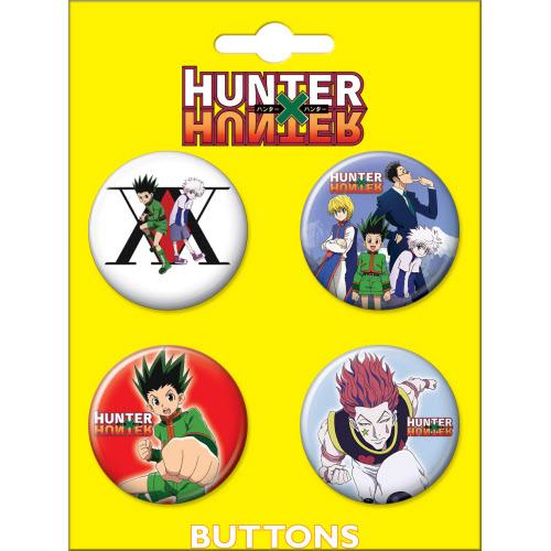 Hunter X Hunter 4 Button Set #2
