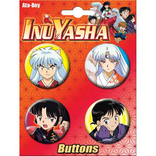 Inuyasha 4 Button Set