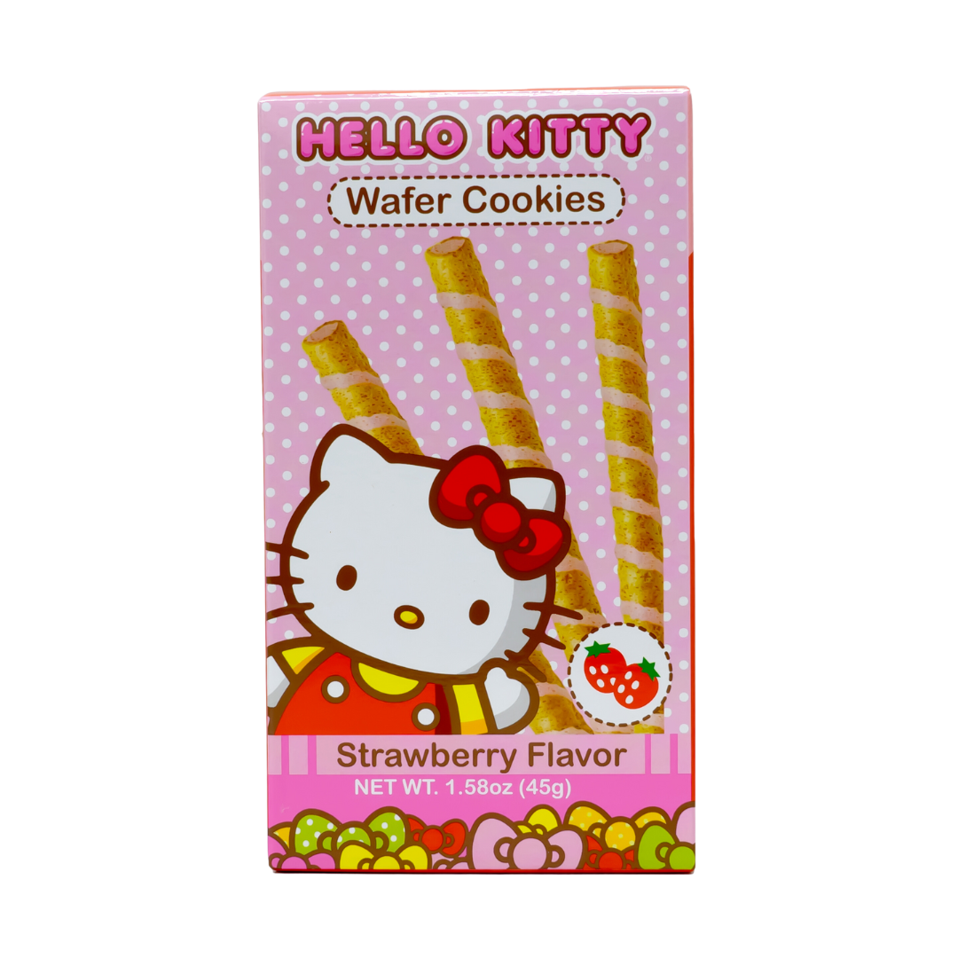 HELLO KITTY Wafer Cookies Strawberry Flavor 45g Japantastic