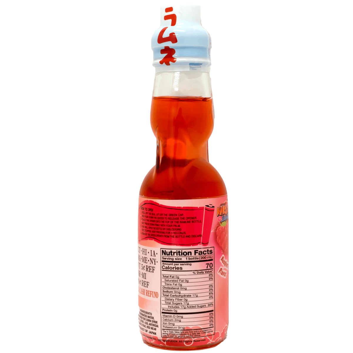 NARUTO Raspberry Ramune 200ml - Image 2