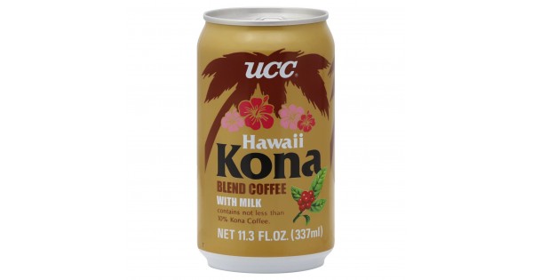 UCC Hawaii Kona Blend Coffee with Milk Can 11.3 Oz (337 ml)