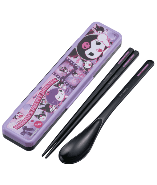 Kuromi Chopsticks and Spoon with Case (Kuromi’s Pretty Journey)