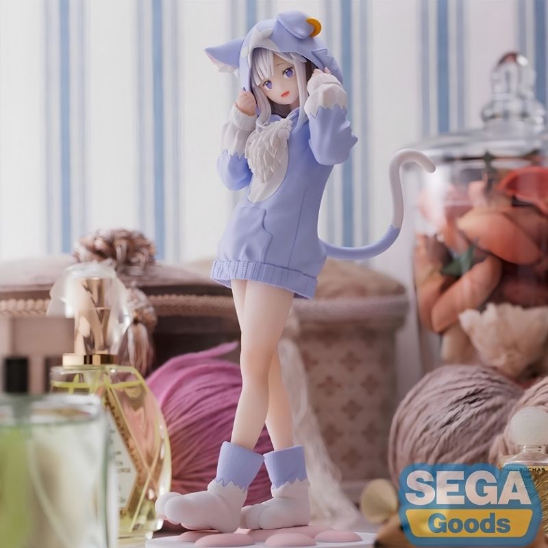 Emilia Figure - Re:Zero Fluffy Pack by SEGA Luminasta