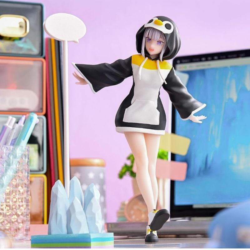 Emilia Penguin Onesie Figure W/ Pen Holder - Re:Zero - Image 2