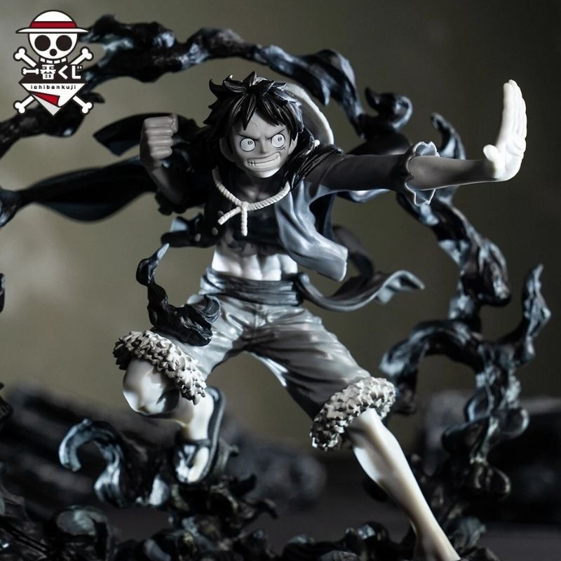 One Piece Ichiban Kuji Last One Luffy Monochrome Figure - Image 2