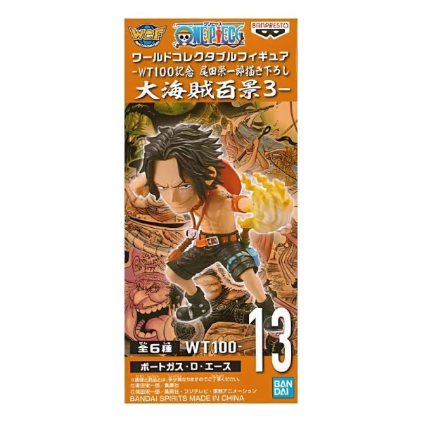 One Piece WCF WT100 Portgas D. Ace Figure Banpresto