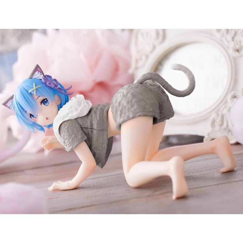Re:Zero Rem Desktop Cute Figure - Cat Room Wear Renewal